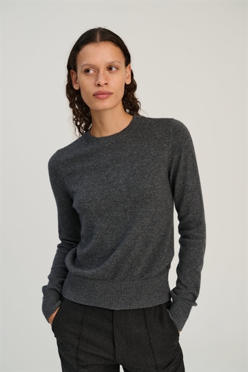 Rhea Crew Wool Cashmere Mid Grey